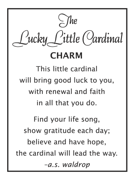 Lucky Cardinal Charm