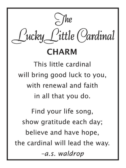 Lucky Cardinal Charm