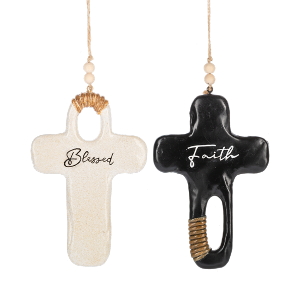 Bless/Faith Ornament