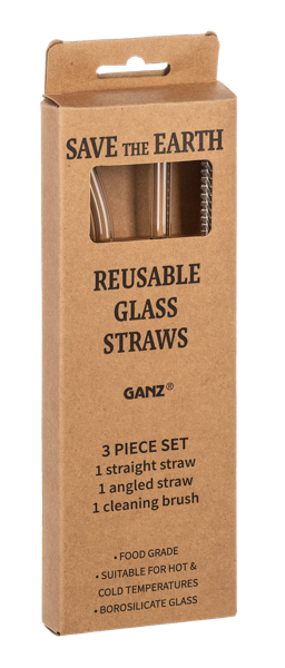 Glass Straw Set