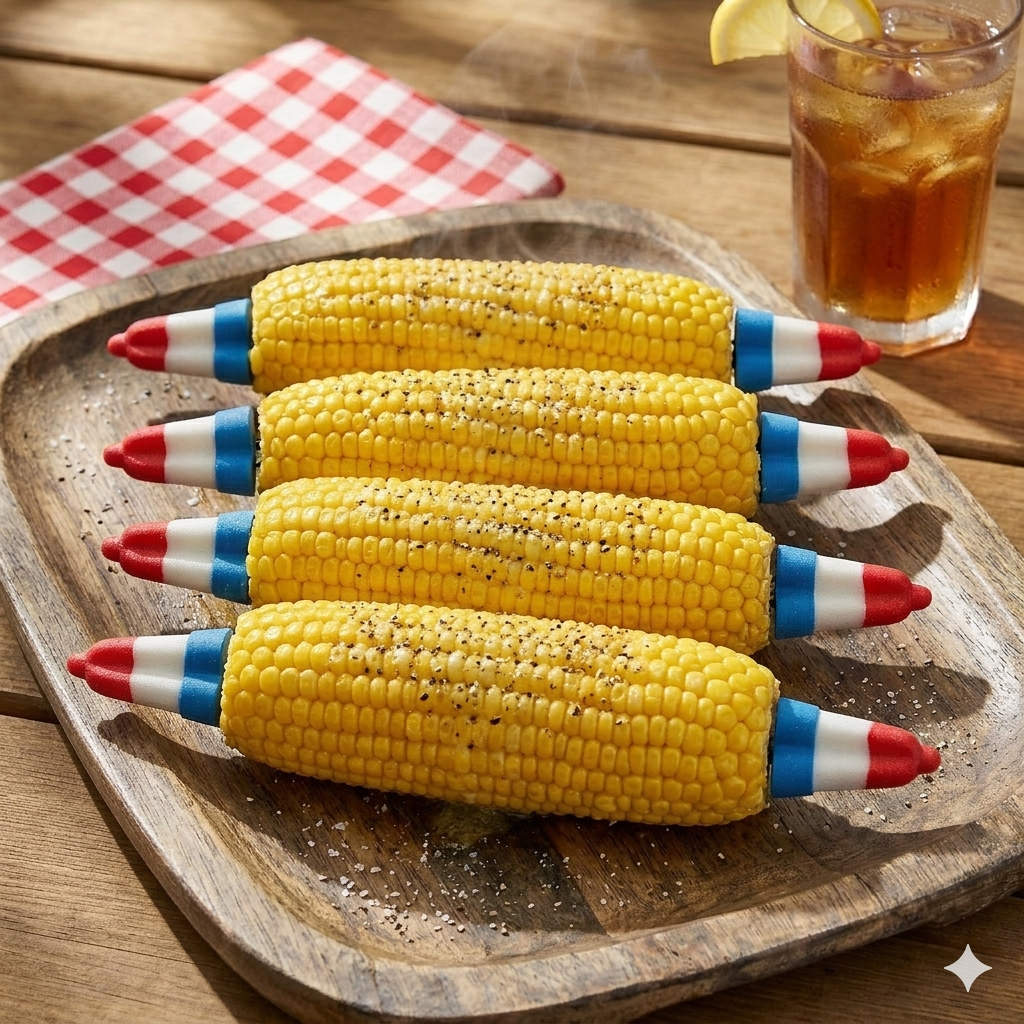 Outset Popsicle Themed Corn Handles, Set of 4 Pairs