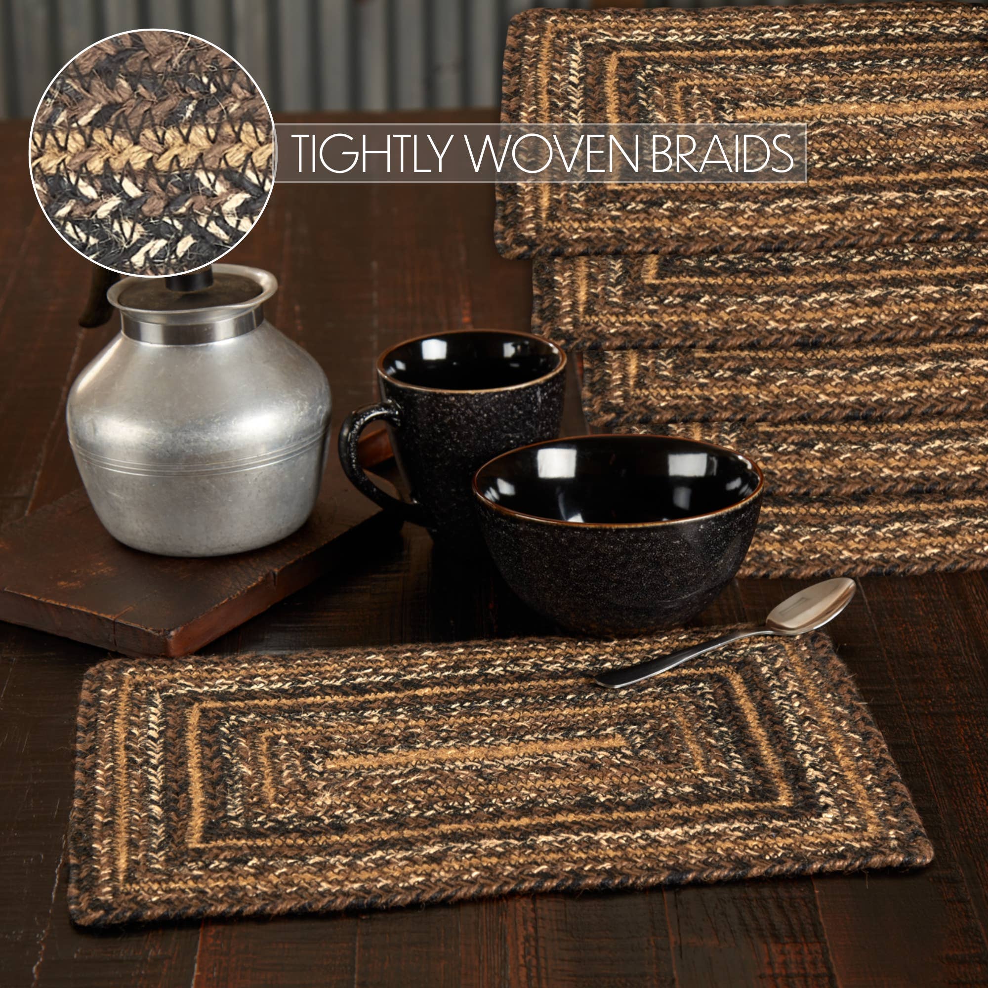 Espresso Jute Rect Placemat