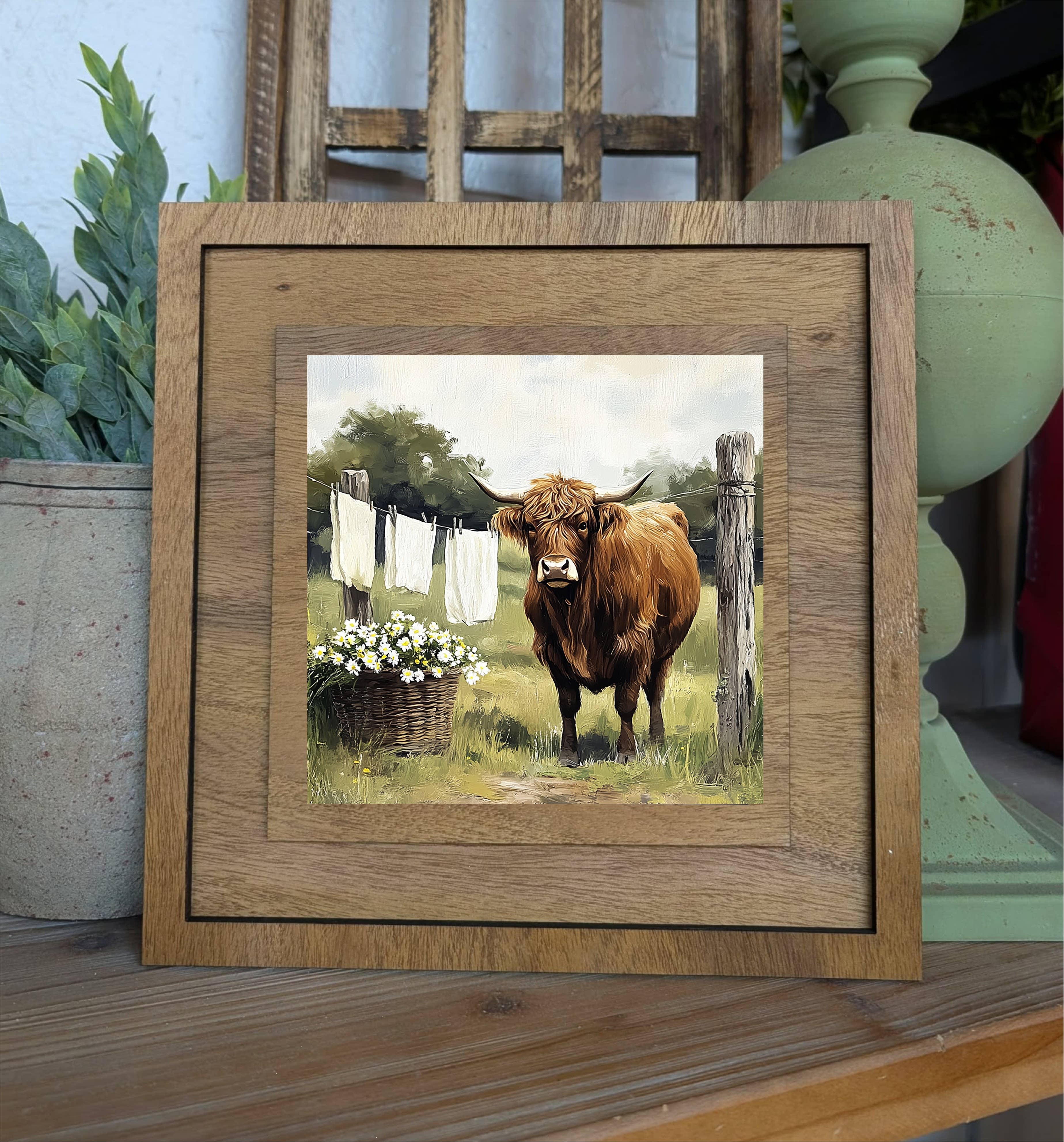 Insert Highland Laundry for Square Frame