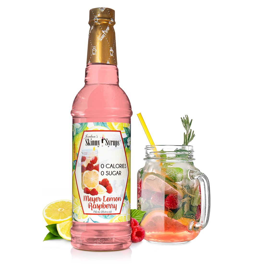Meyer Lemon Raspberry Syrup - Sugar Free