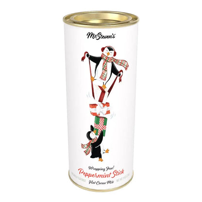 Penguins Peppermint Stick Cocoa - 9oz Tins
