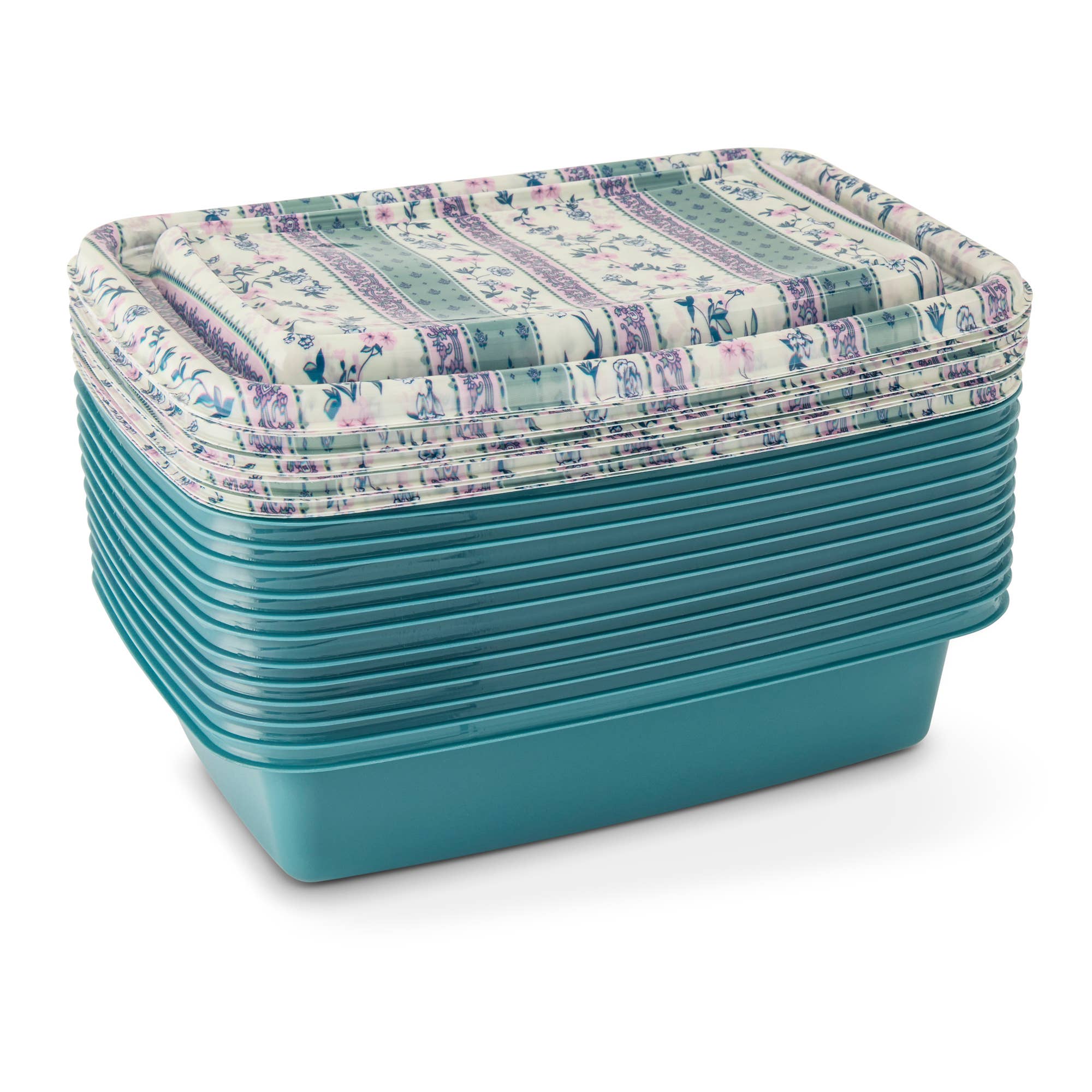24pc Food Storage Set Plastic - Tapestry Floral