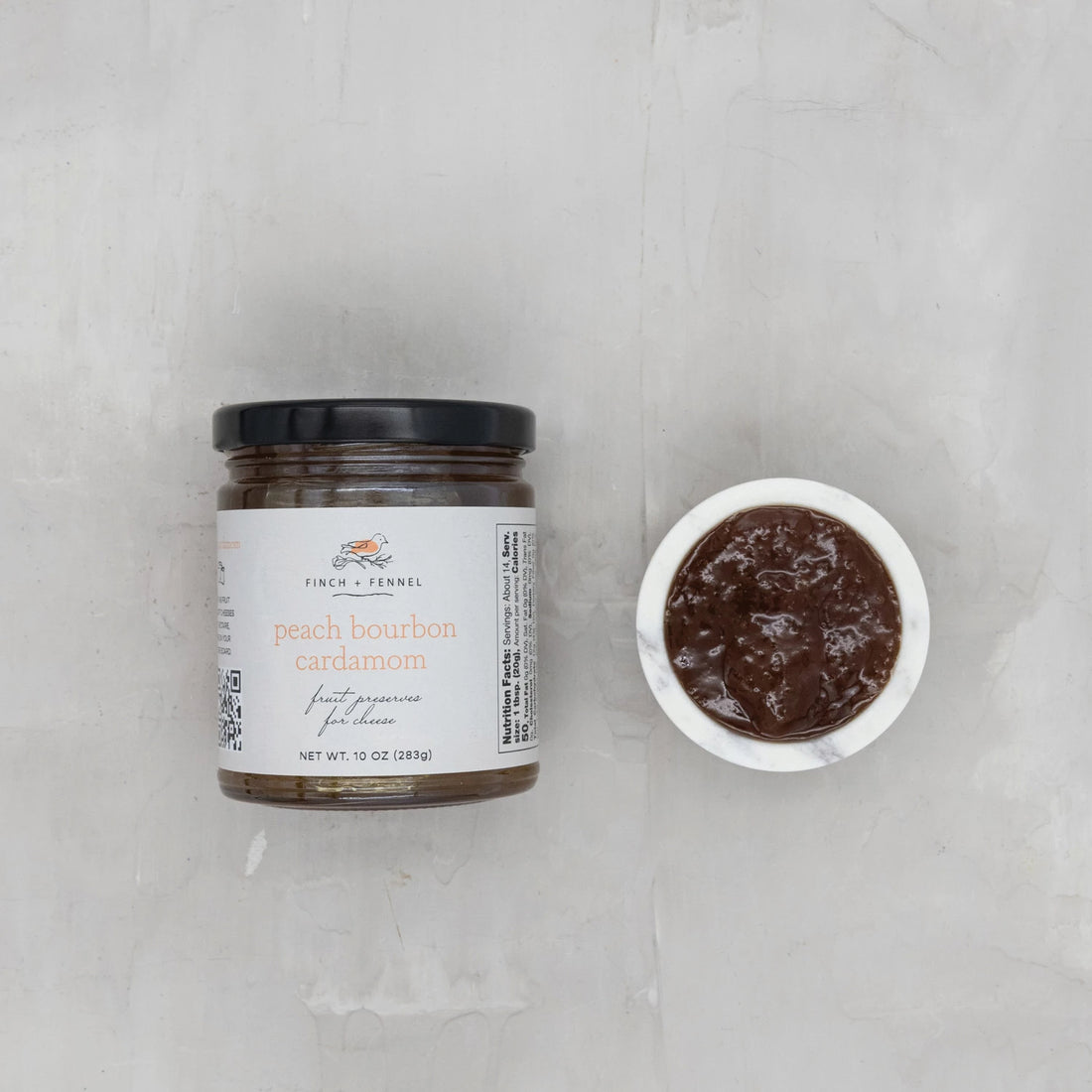 Peach Bourbon Cardamom Preserves