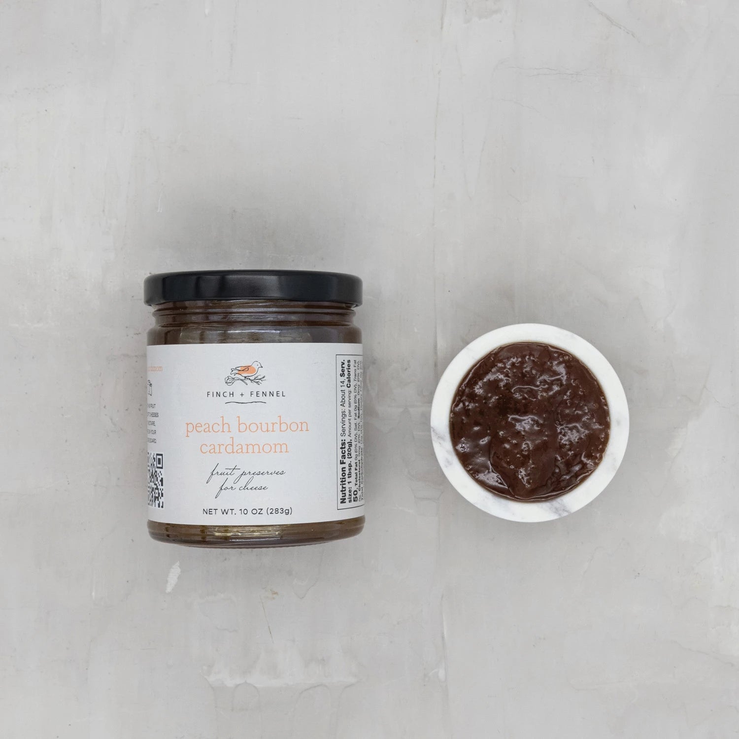 Peach Bourbon Cardamom Preserves