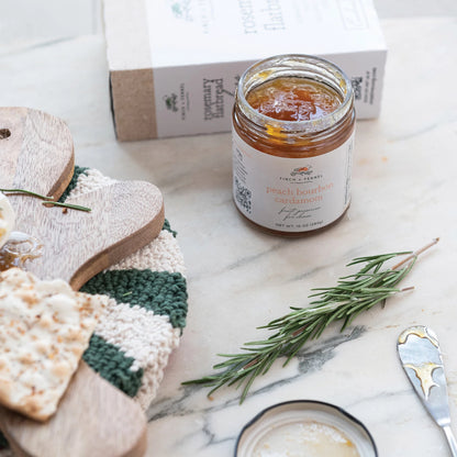 Peach Bourbon Cardamom Preserves
