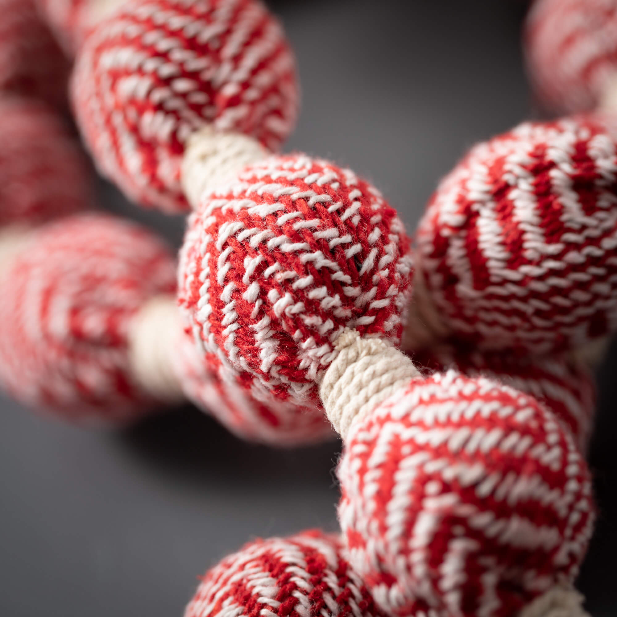 Red Herringbone Garland