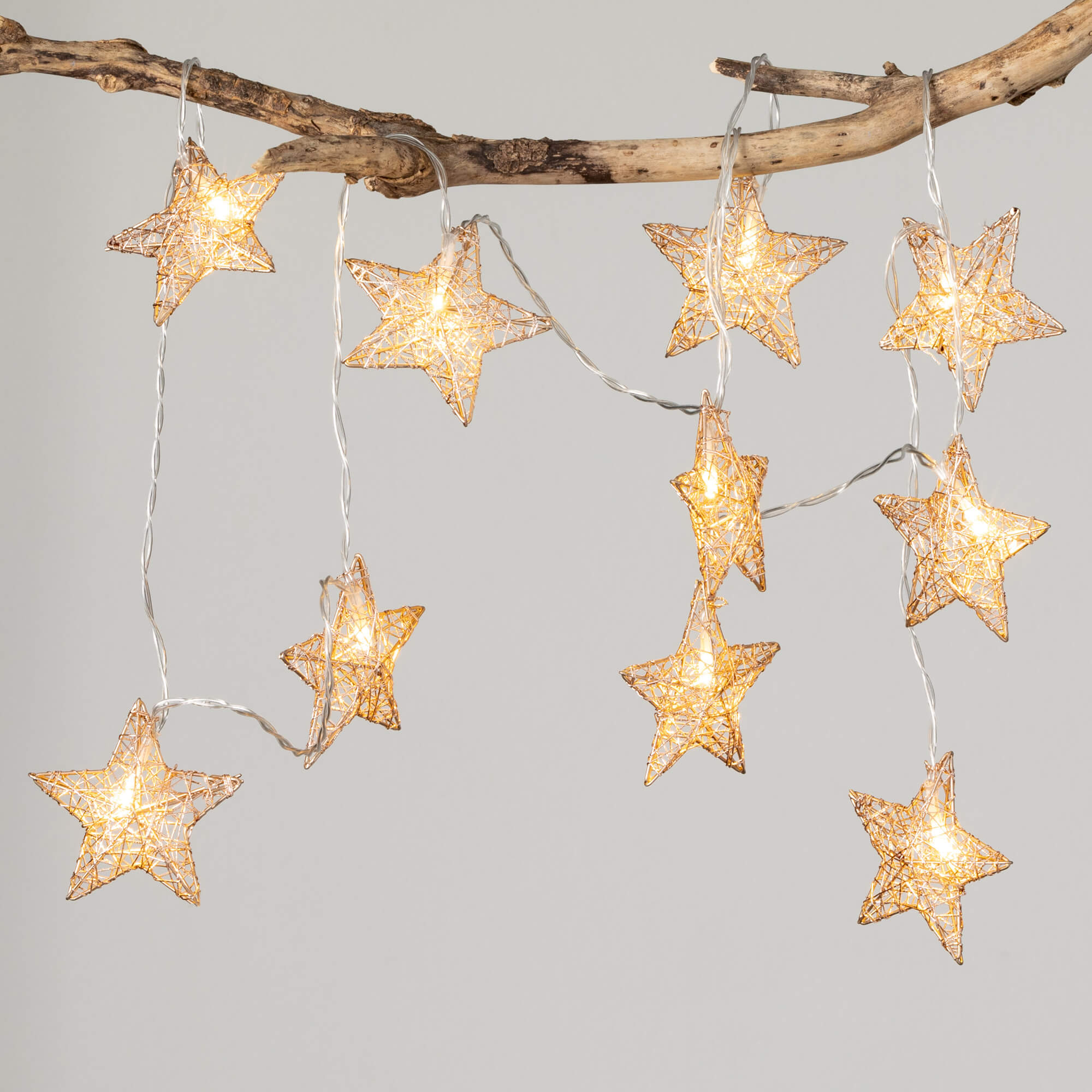 Lighted Star Garland