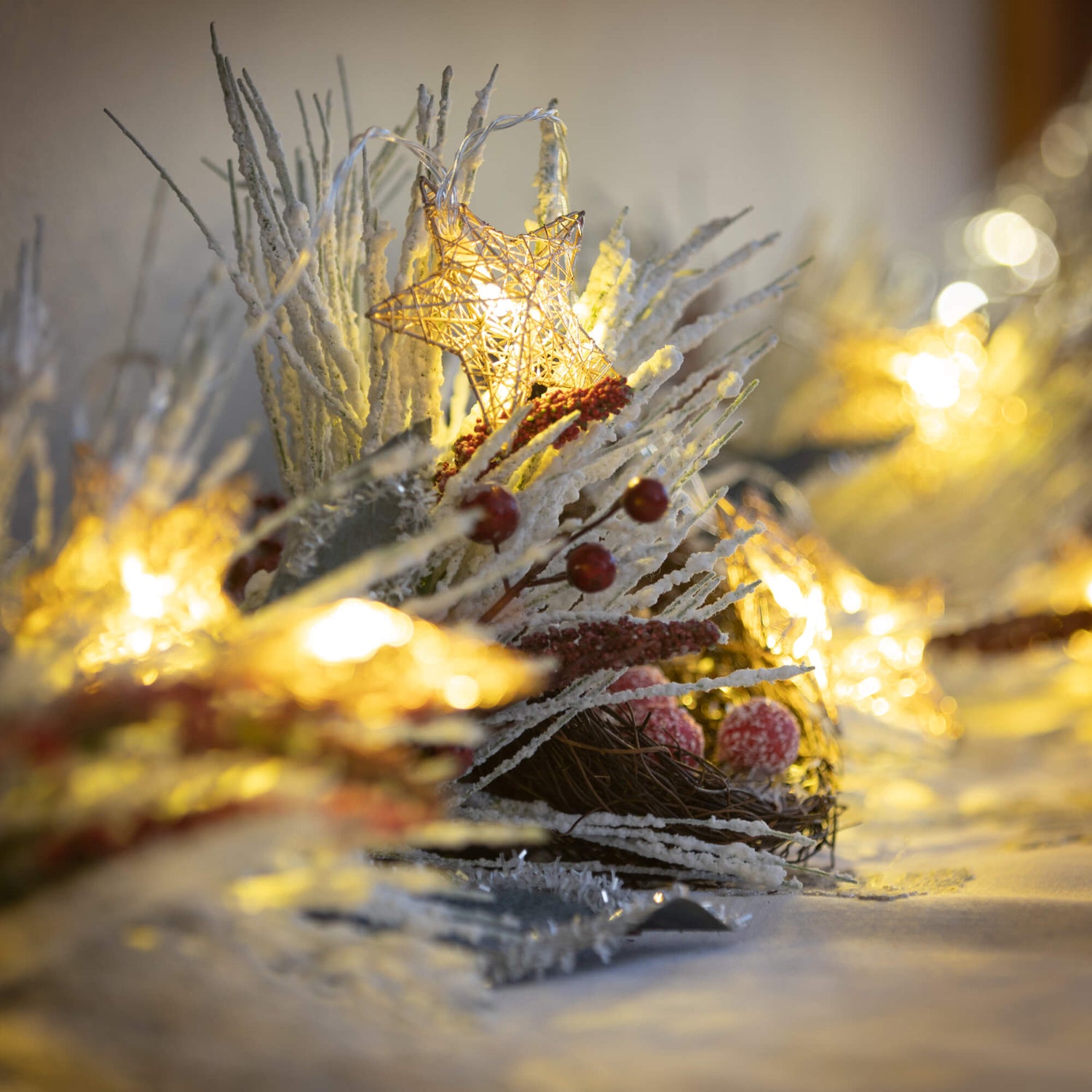 Lighted Star Garland