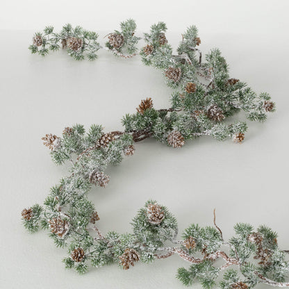 Frosted Pine Pinecone Garland