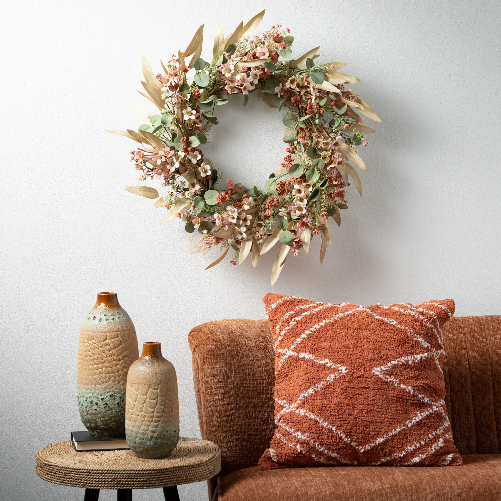 Flower Eucalyptus Wreath