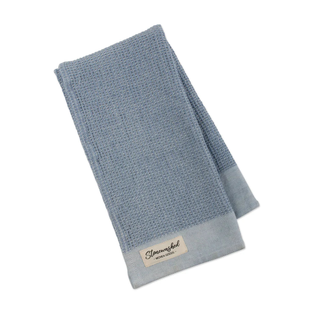 Storm Blue Waffle Dishtowel