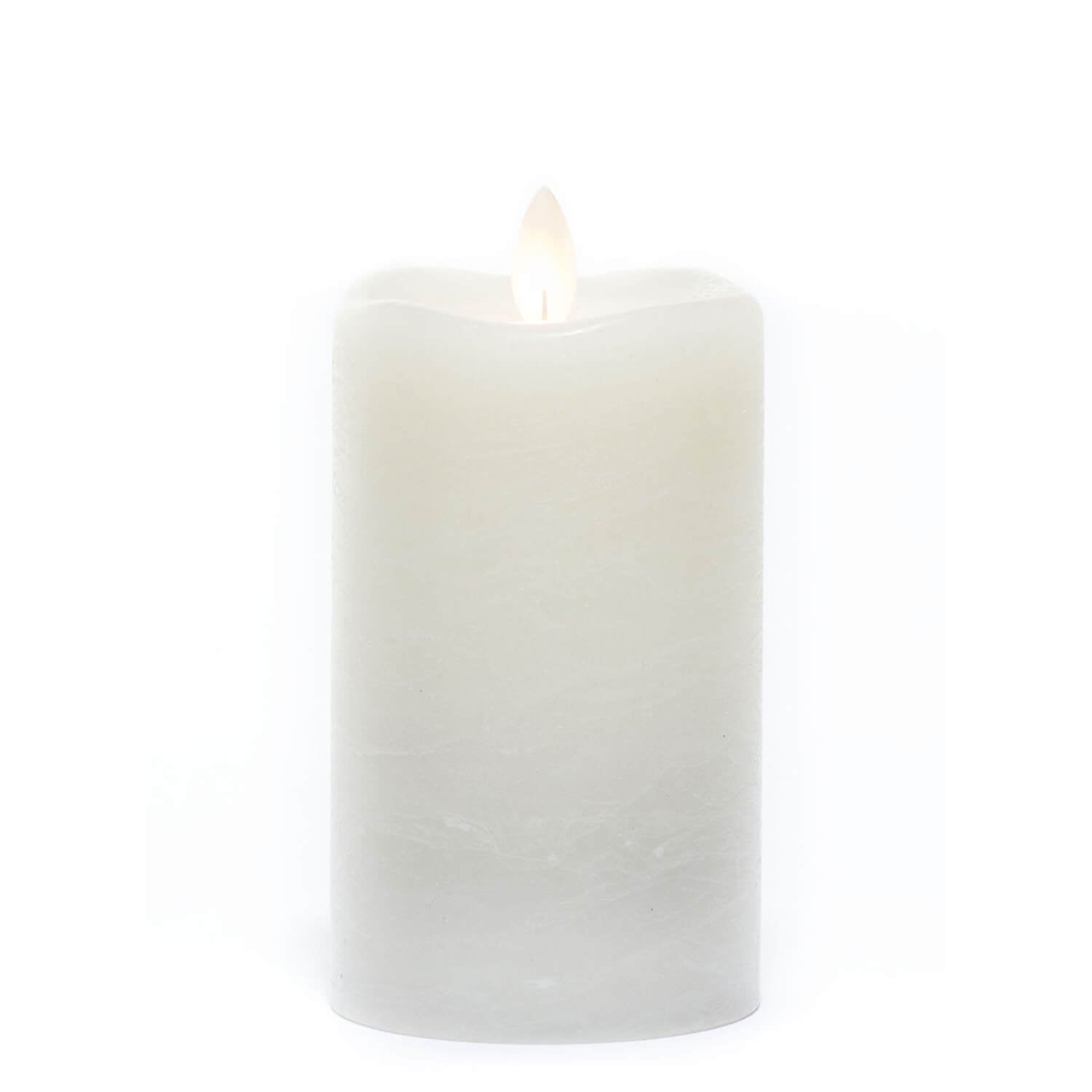 Cream Frosted Candle