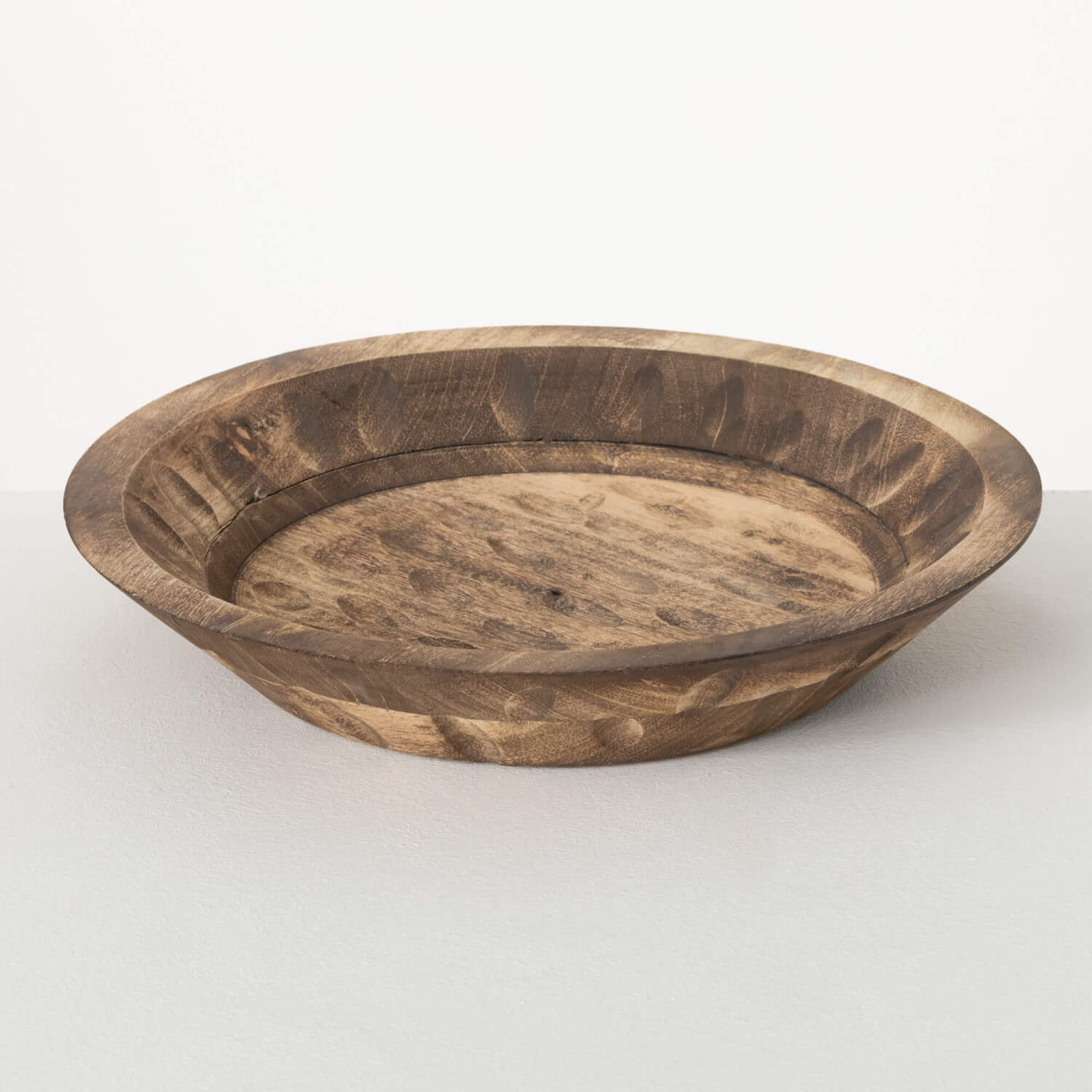 Round Wooden Dough Bowl