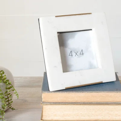 White Marble Picture Frame