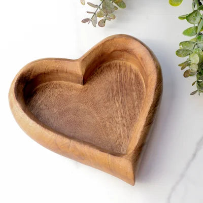 Wooden Heart Tray