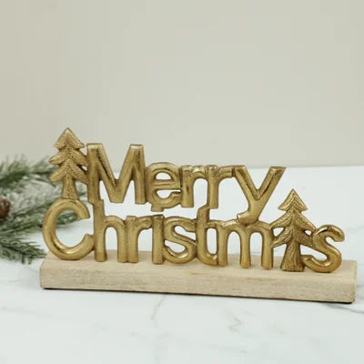 Gold Merry Christmas