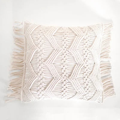 Macrame Fringe Pillow