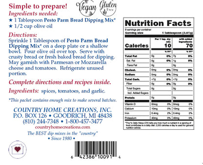 Pesto Parm Bread Dipping Mix