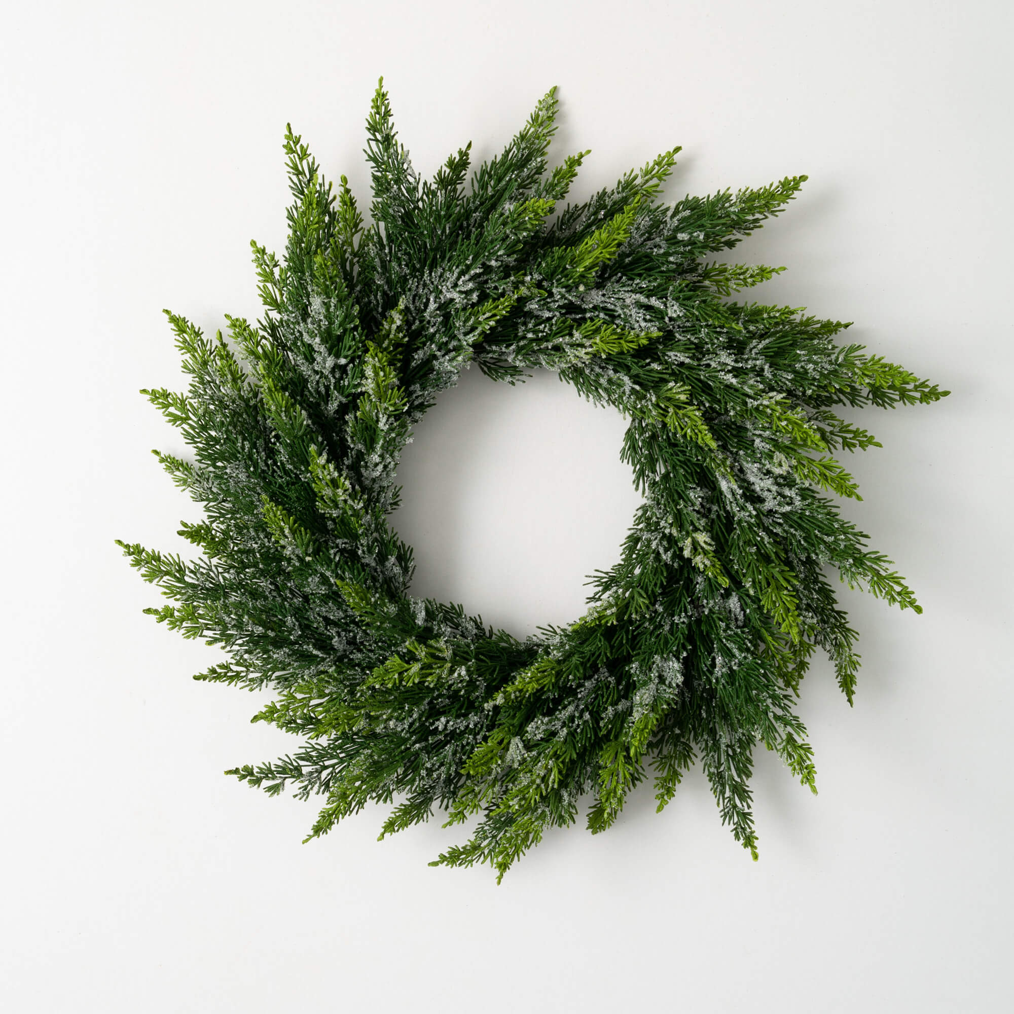 Frosted Cedar Wreath
