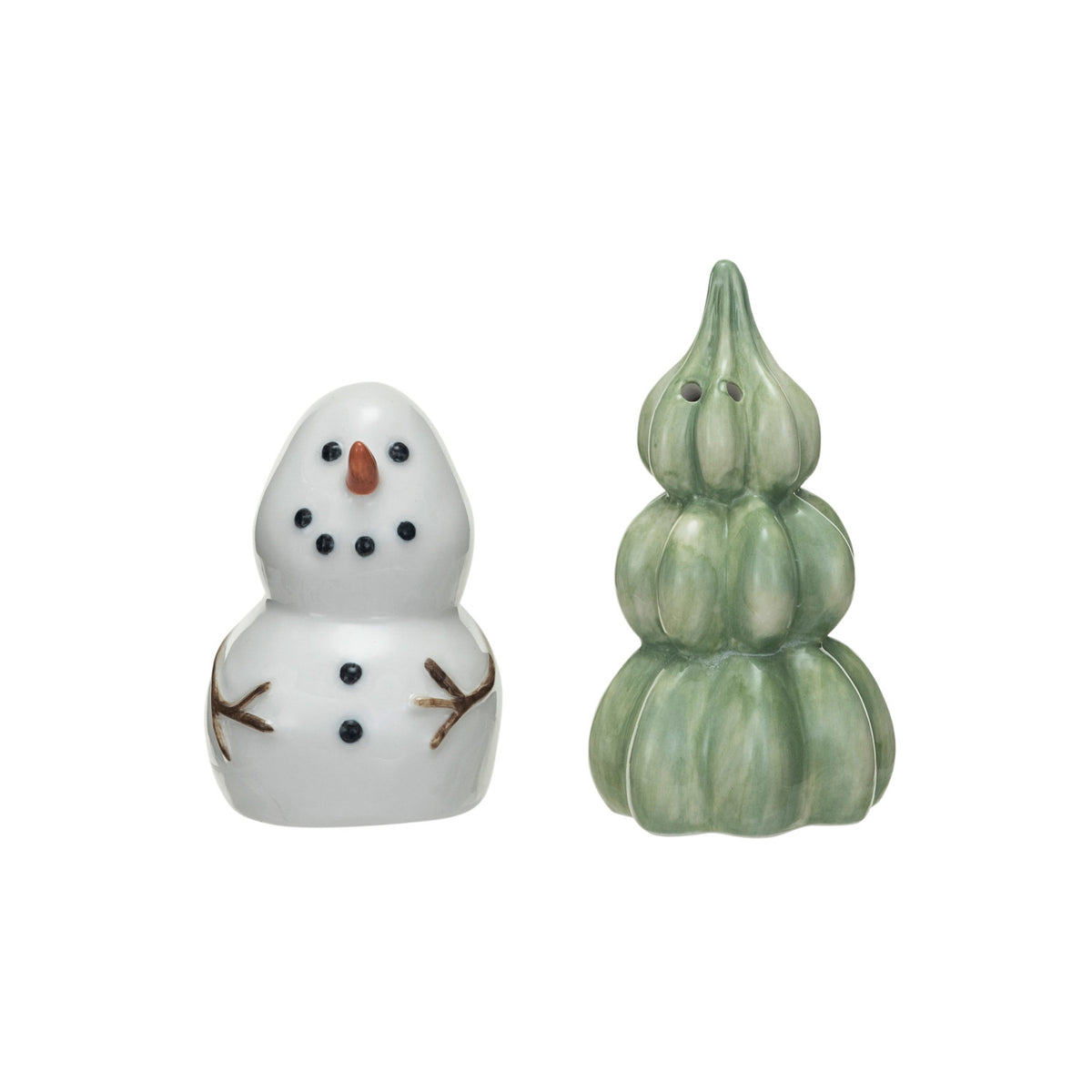 Snowman &amp; Tree S&amp;P Shaker