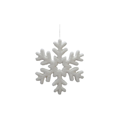 Flocked Foam Snowflake