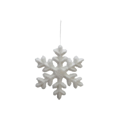 Flocked Foam Snowflake