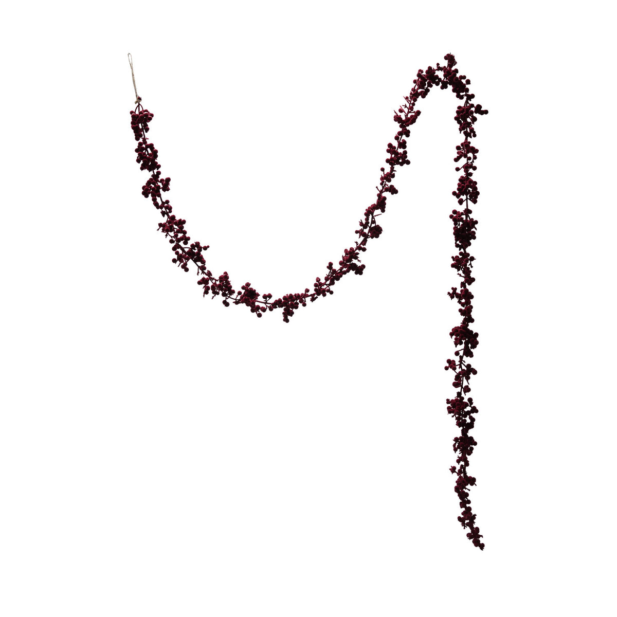 Flocking Burgundy Garland