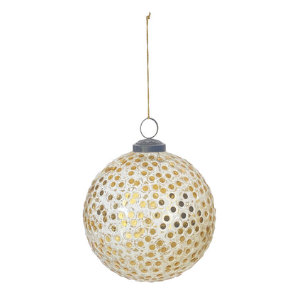 Embedded Gold Sequins Ornament
