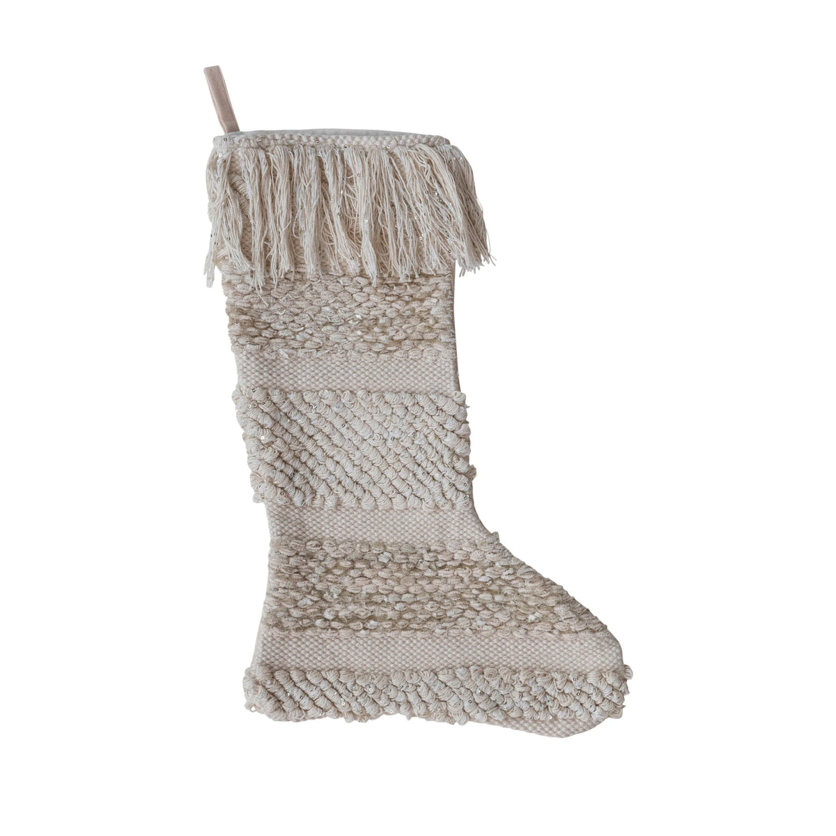 Gold &amp; Natural Strip Stocking