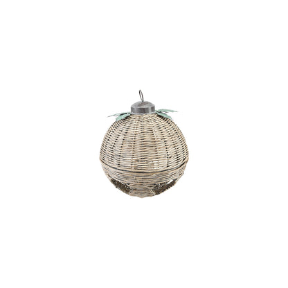 Oversized Rattan Bell Ornament