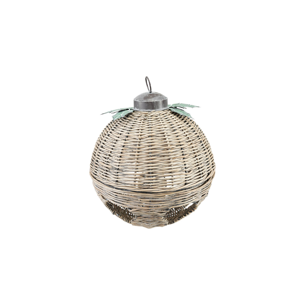 Oversized Rattan Bell Ornament
