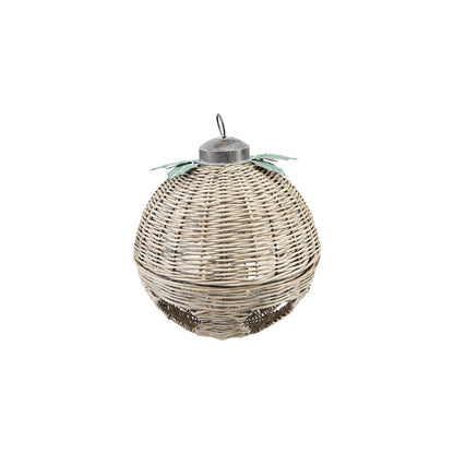 Oversized Rattan Bell Ornament