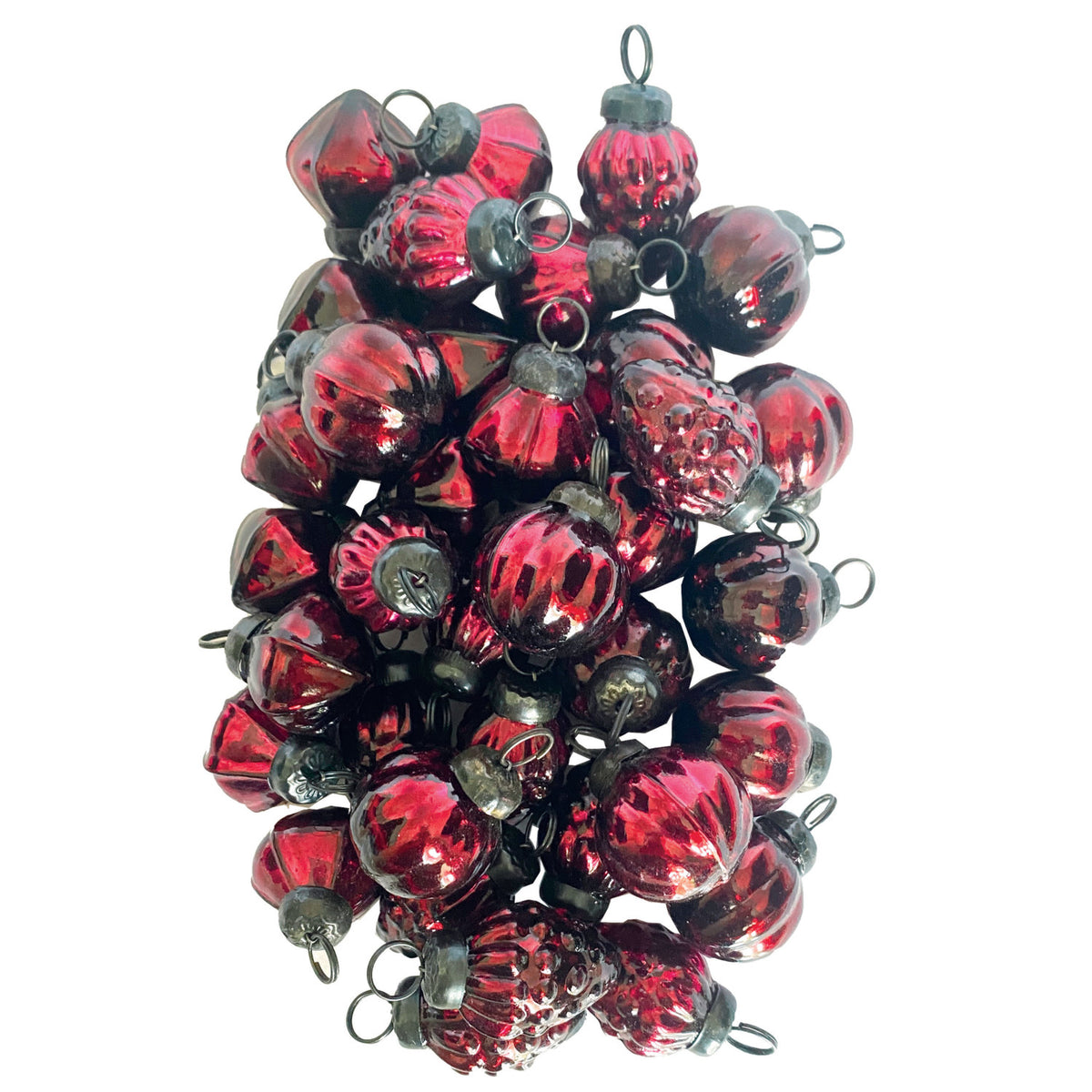 Burgundy Ornament Set