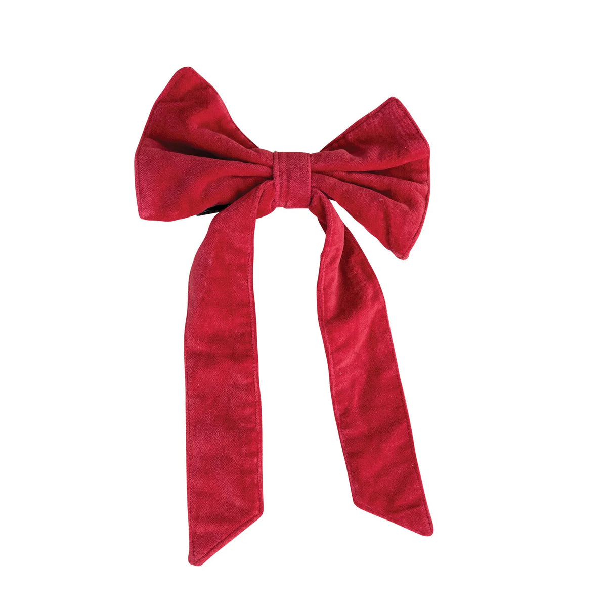 Velvet Clip-On Bow