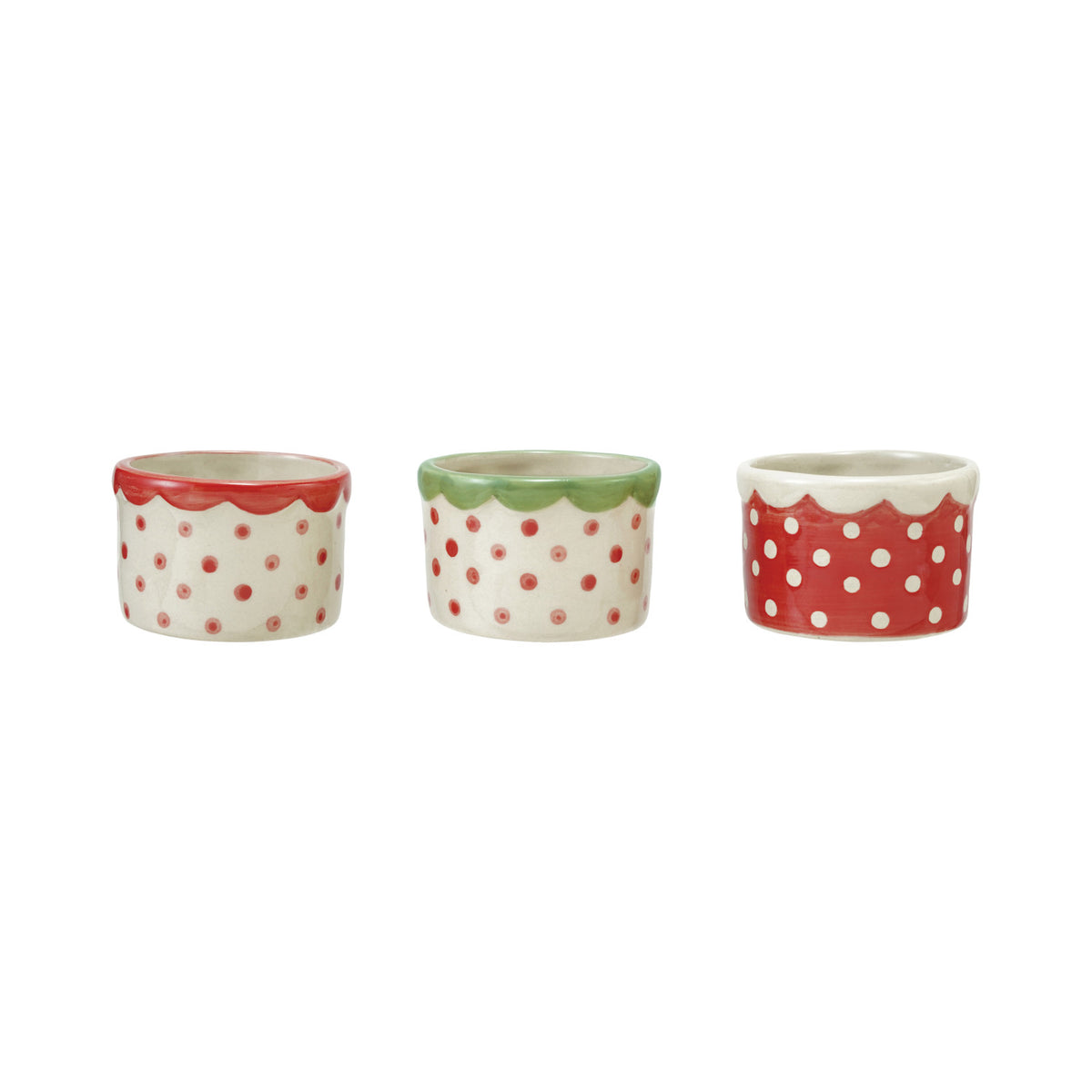 Polka Dots &amp; Scalloped Rim Container