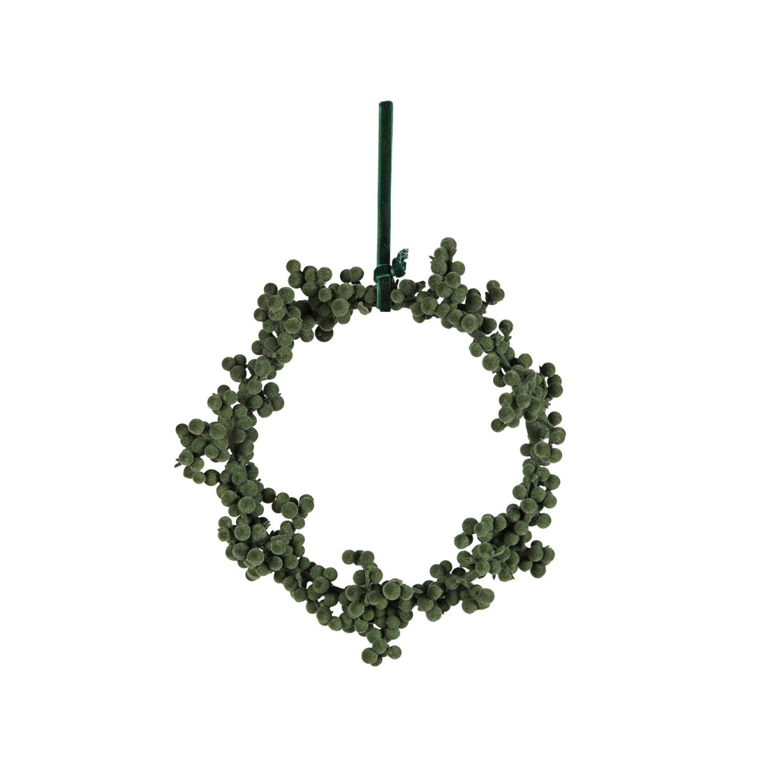 Flocked Green Wreath