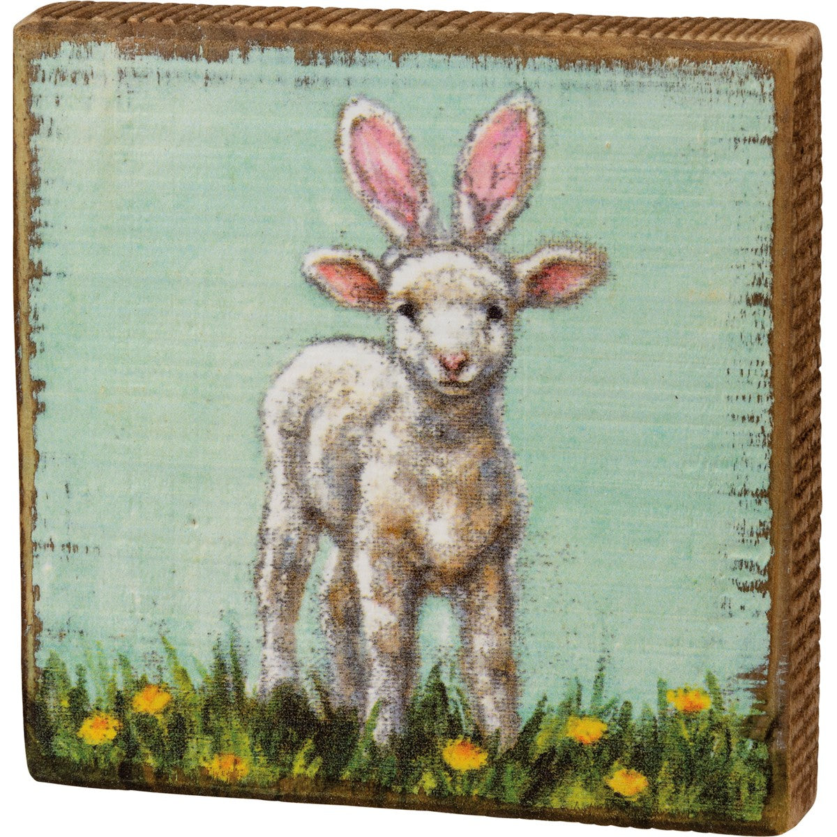 Lamb Bunny Ears Block