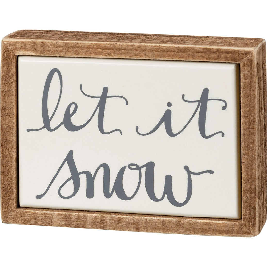 Let It Snow Box Sign