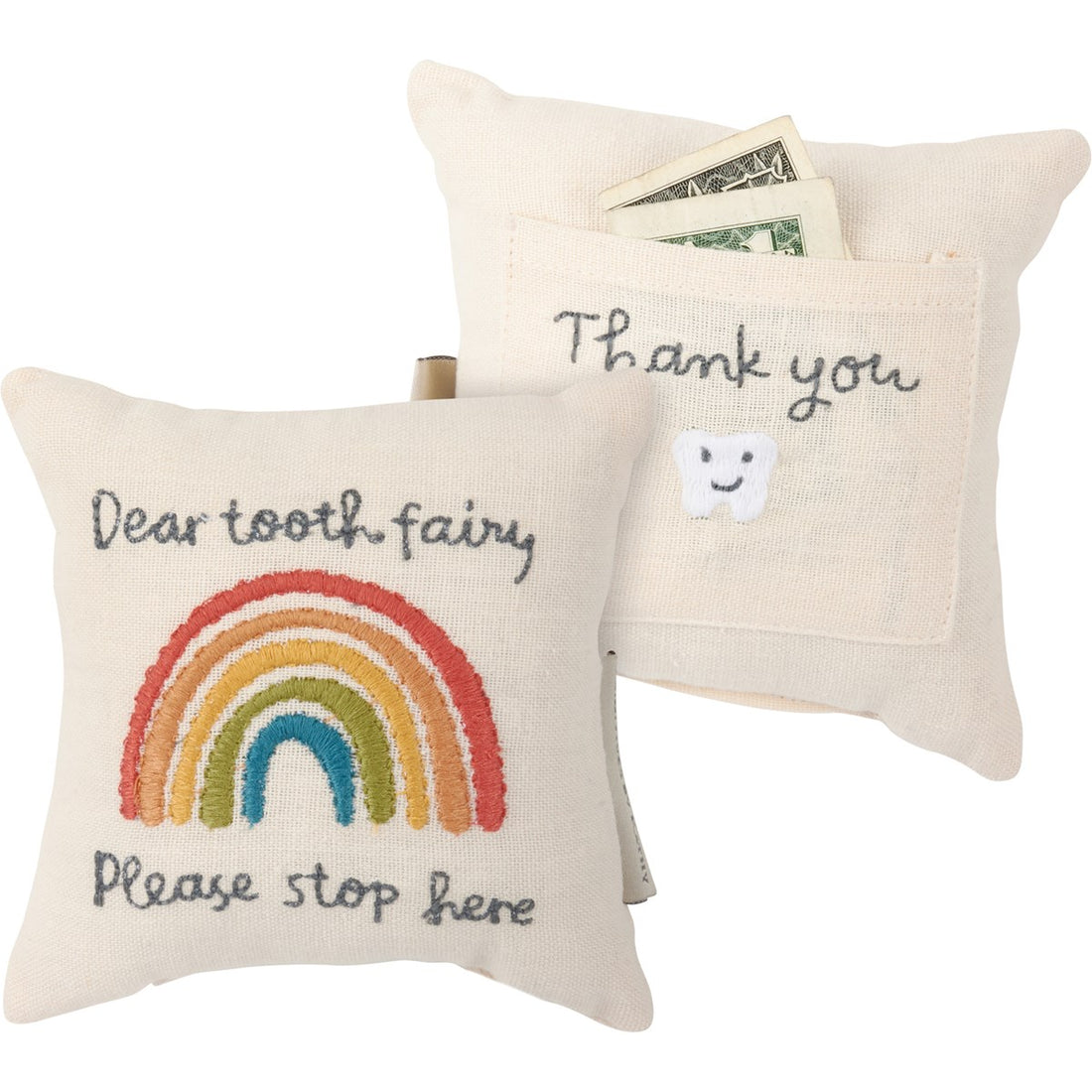 Baby Tooth Pillow - Rainbow