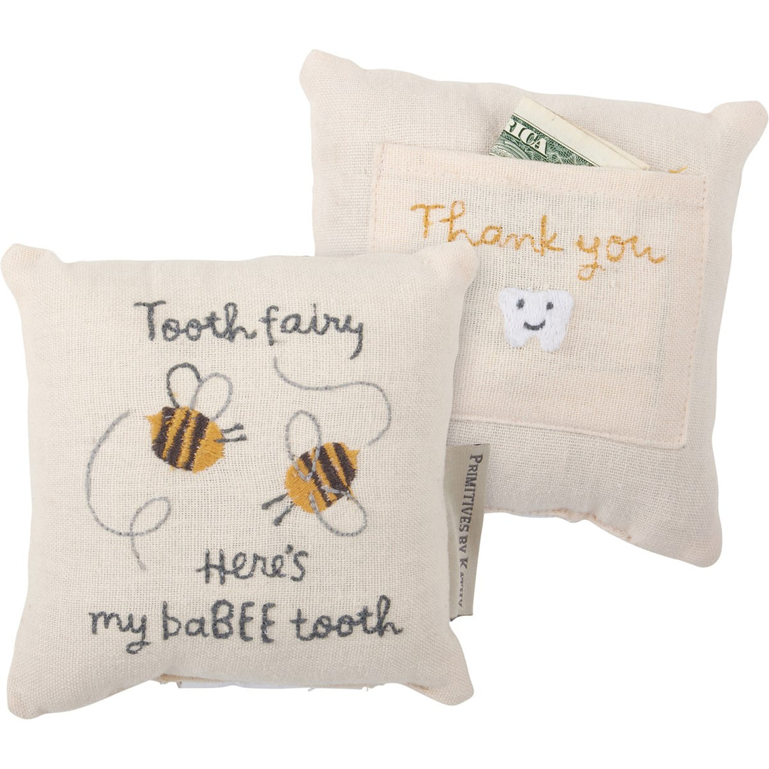 Baby Tooth Pillow - Bee