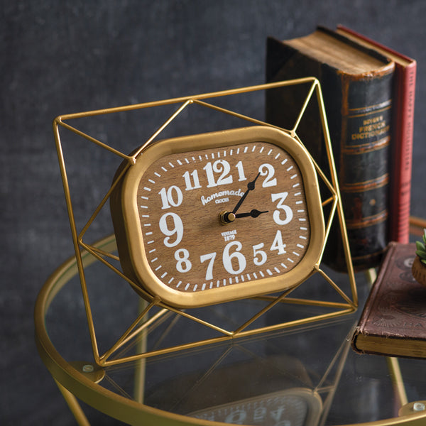 Metal Desk Clock