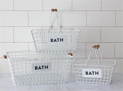 Bath Wire Baskets