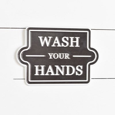 Wash Hands Tin Sign