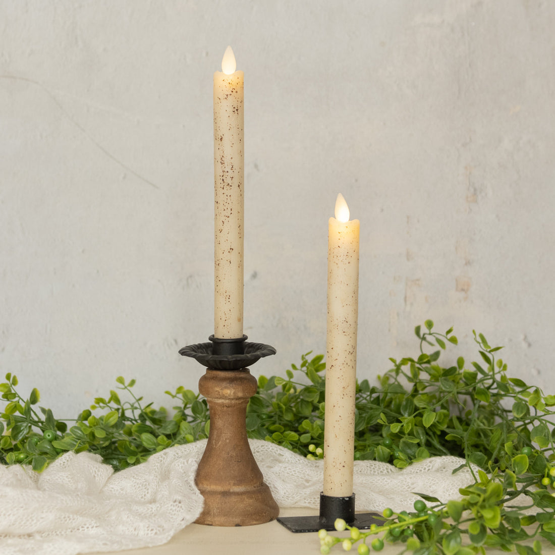 Cream Taper Candle