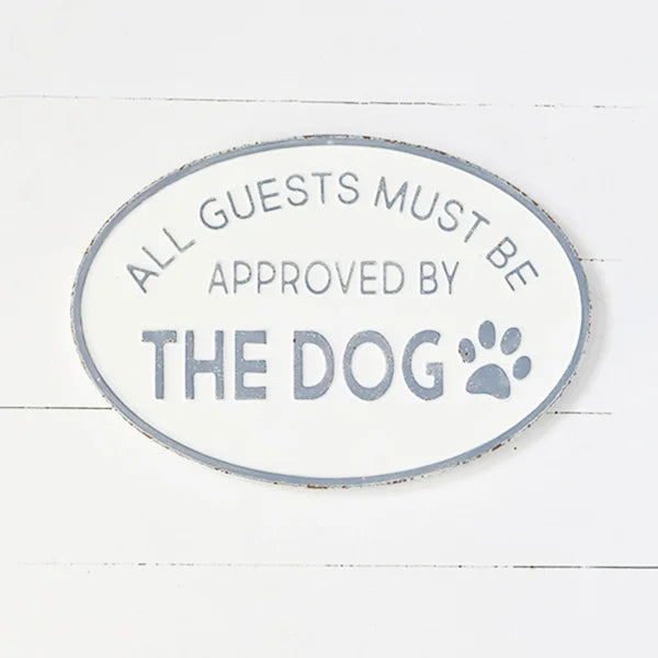Tin Dog Sign