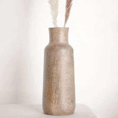 12&quot; Mango Wood Vase